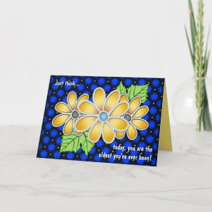 Jewelled Daisy (Birthday Card) Card