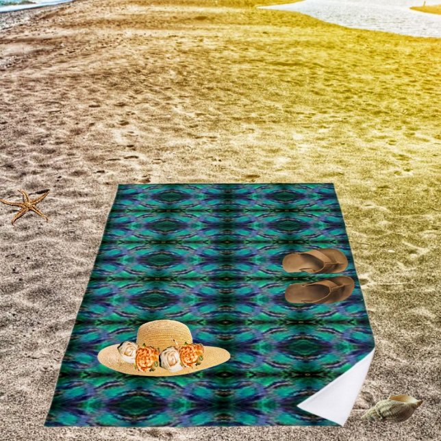 Jewelled Depths   Beach Towel (Catch the last few rays of sun, as you relax on this exotic-looking, Jeweled Depths Beach Towel!)