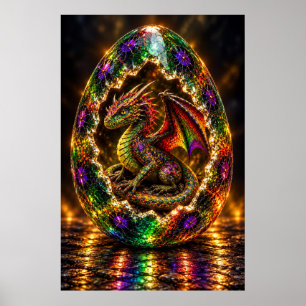 Jewelled Dragon Egg Poster
