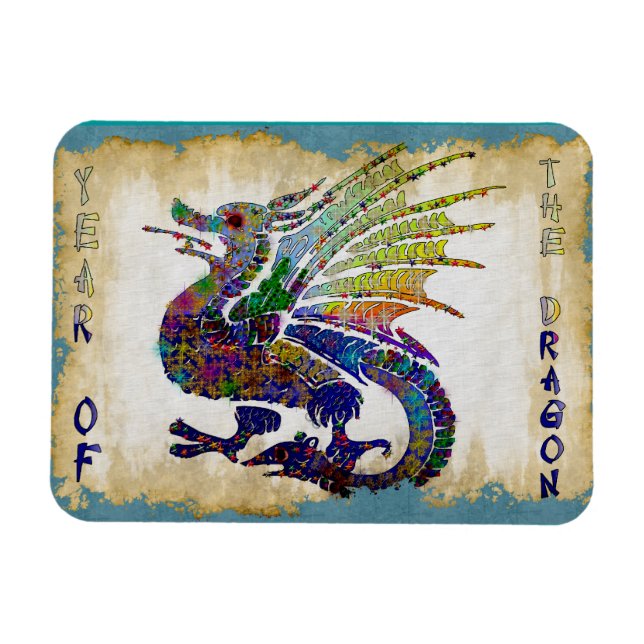 Jewelled Dragon Magnet (Horizontal)