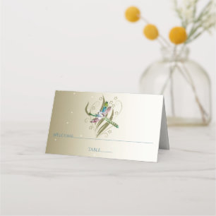 Jewelled Dragonfly Reception Place Card