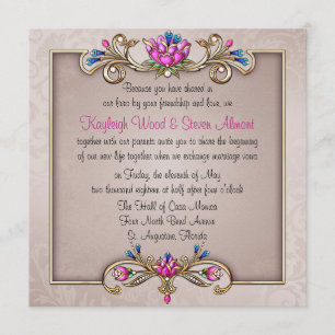 Jewelled Elegance Invitation