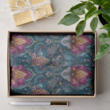 Jewelled Floral Tissue Paper