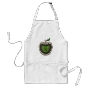 Jewelled Green Apple Standard Apron