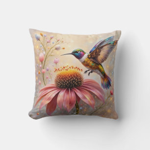 Jewelled Hummingbird Pillow