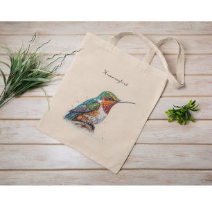 Jewelled Hymmingbird Serenade, custom Tote Bag