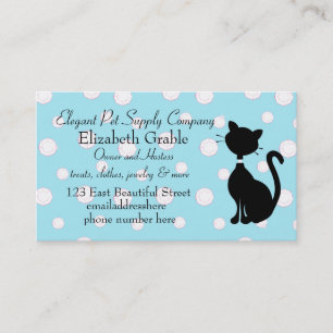 Jewelled Kitty in Blue Appointment Card