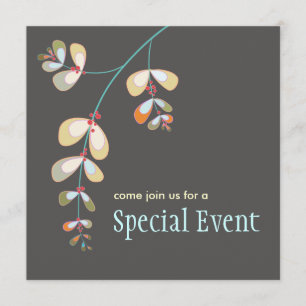 Jewelled Leaves Invitation