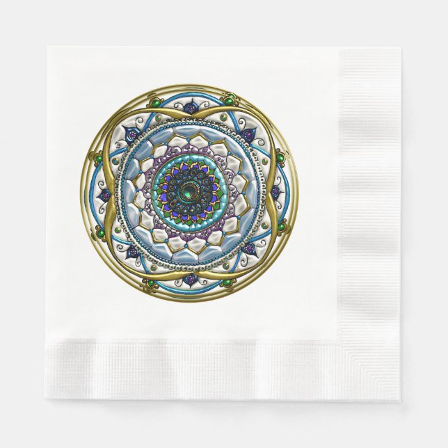 Jewelled Mandala Napkin (Front)