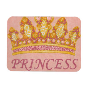 Jewelled Princess Crown by Chariklia Zaris Magnet