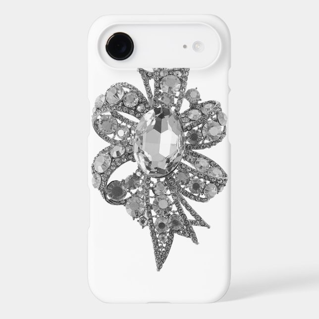 Jewelled & Rhinestone Faux IPhone 4 Case (Back)
