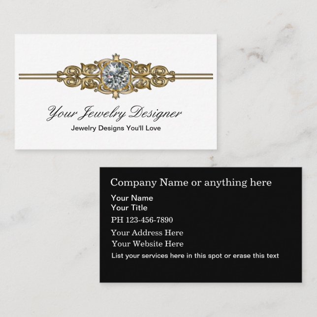 Jeweller Business Cards (Front/Back)