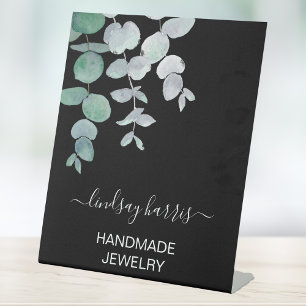 Jeweller Watercolor Eucalyptus  Pedestal Sign