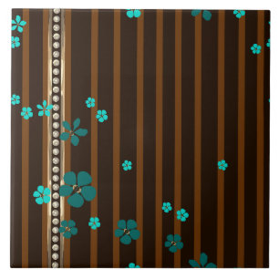 Jewellery and Flowers Ceramic Tile