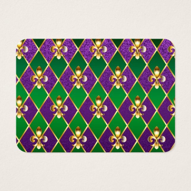 Jewellery Background Mardi Gras (Front)