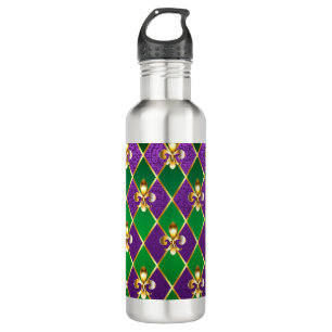 Jewellery Background Mardi Gras 710 Ml Water Bottle