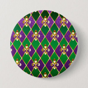 Jewellery Background Mardi Gras 7.5 Cm Round Badge
