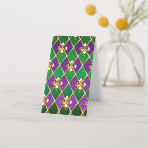 Jewellery Background Mardi Gras Appointment Card