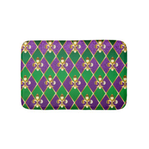 Jewellery Background Mardi Gras Bath Mat