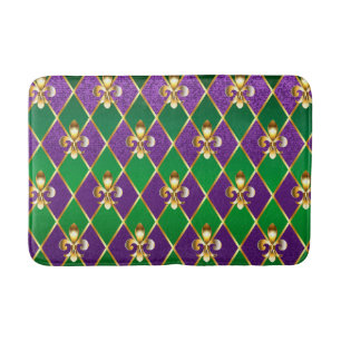 Jewellery Background Mardi Gras Bath Mat