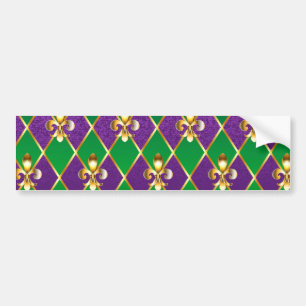 Jewellery Background Mardi Gras Bumper Sticker