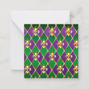Jewellery Background Mardi Gras Card