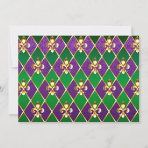 Jewellery Background Mardi Gras Card