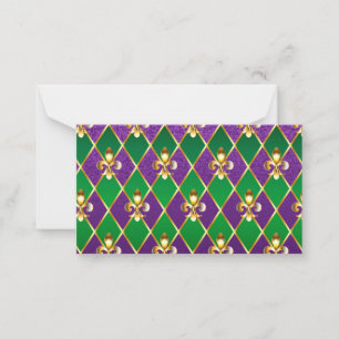 Jewellery Background Mardi Gras Card