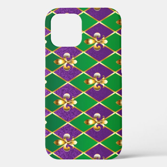 Jewellery Background Mardi Gras Case-Mate iPhone Case (Back)