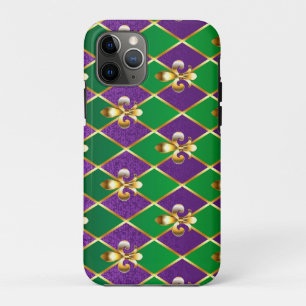 Jewellery Background Mardi Gras iPhone 11 Pro Case