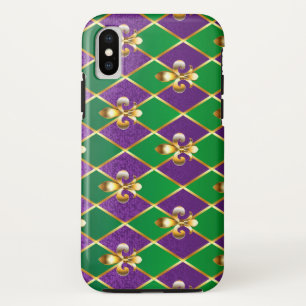 Jewellery Background Mardi Gras iPhone XS Case