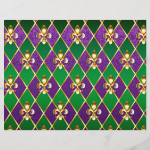 Jewellery Background Mardi Gras Custom Letterhead