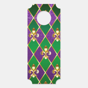 Jewellery Background Mardi Gras Door Hanger