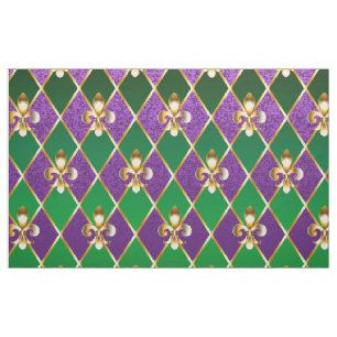Jewellery Background Mardi Gras Fabric
