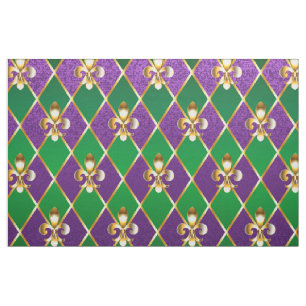 Jewellery Background Mardi Gras Fabric