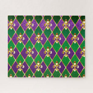 Jewellery Background Mardi Gras Jigsaw Puzzle