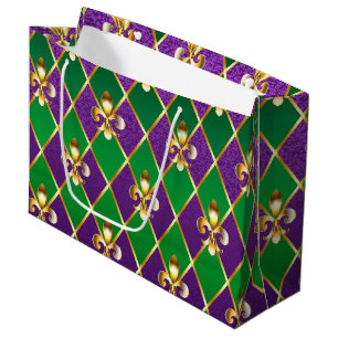Jewellery Background Mardi Gras Large Gift Bag