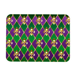 Jewellery Background Mardi Gras Magnet