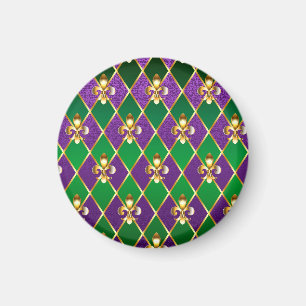 Jewellery Background Mardi Gras Magnet