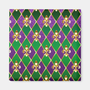 Jewellery Background Mardi Gras Magnet