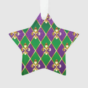 Jewellery Background Mardi Gras Ornament