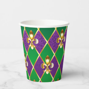Jewellery Background Mardi Gras Paper Cups
