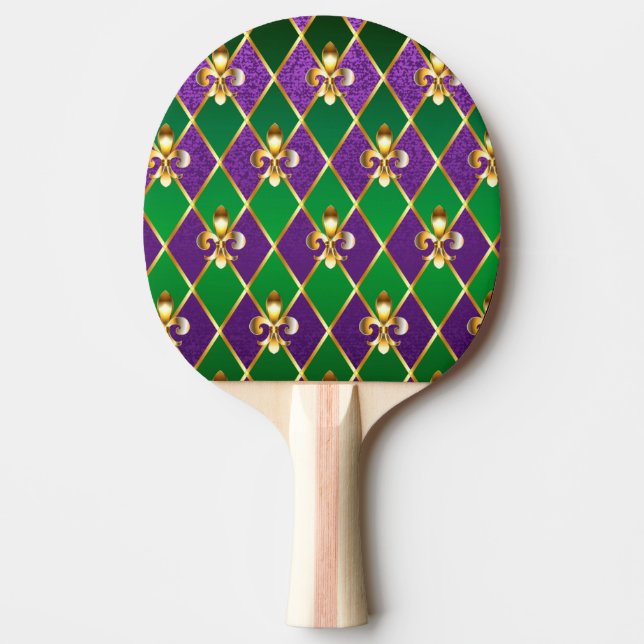 Jewellery Background Mardi Gras Ping Pong Paddle (Front)