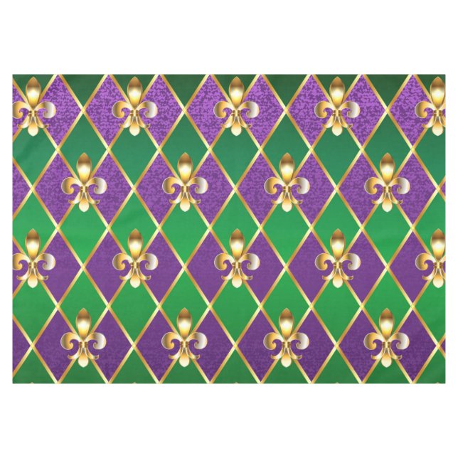 Jewellery Background Mardi Gras Tablecloth (Front (Horizontal))