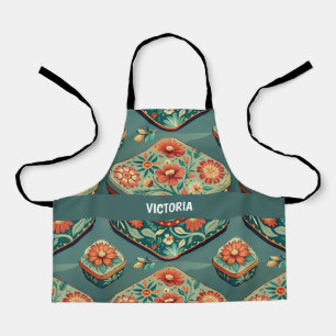 Jewellery Box Floral Custom Pattern Apron