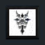 Jewellery Box/Skulls Gift Box<br><div class="desc">Jewellery Box with Skulls,  dagger and stars</div>