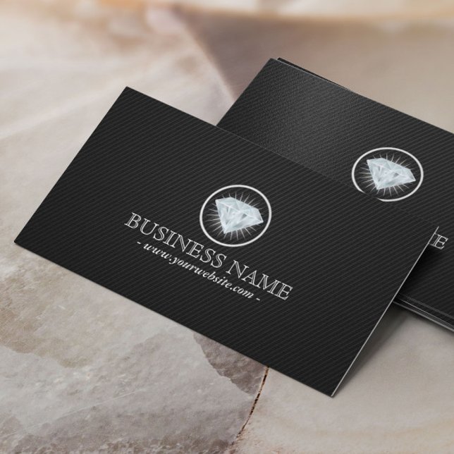 Jewellery Bright Diamond Carbon Fibre Business Card (Creator Uploaded)