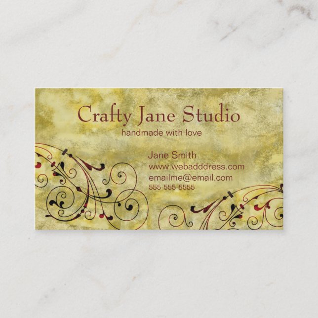 Jewellery Business Card Design (Front)