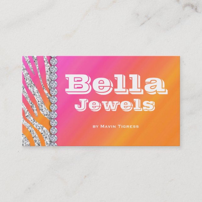 Jewellery Business Card Makeup Artist Cosmetology (Front)