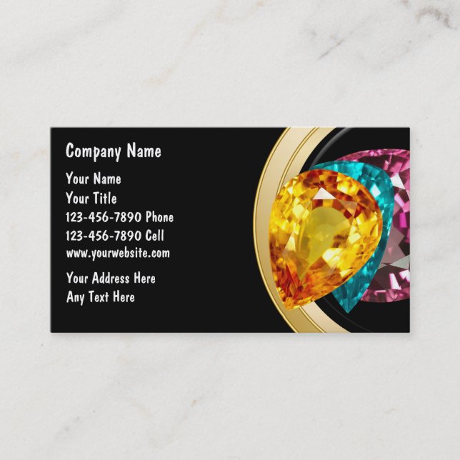 Jewellery Business Cards (Front)